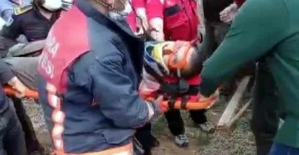 Ankara’da kendi kazdığı 2,5 metrelik çukura düşen kişi 2,5 saatte kurtarıldı