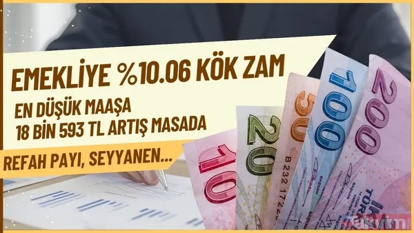 Emekliye %10.16 kök zam hesabı: SSK-BAĞ-KUR'luya refah payı ve seyyanen artış masada! En düşük 18 bin 593 TL maaş... - 1