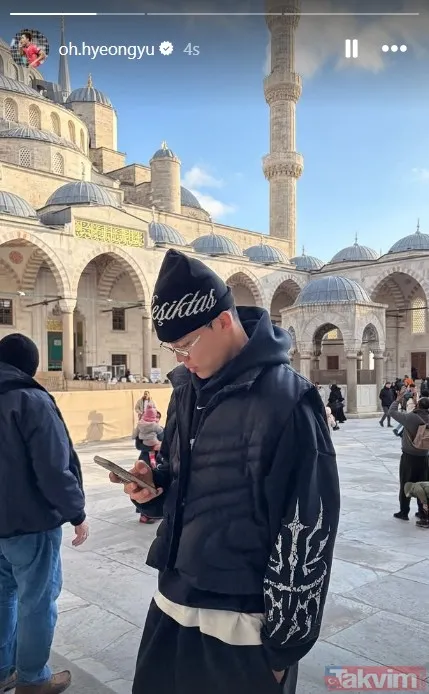 Beşiktaşlı Hyeon-gyu Oh Sultanahmet Camii'ni ziyaret etti: Paylaşımı ilgi odağı oldu - 2