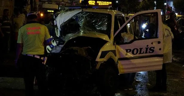 Son dakika: İzmir’de kahreden olay! İhbara giden polis aracı otomobille çarpıştı; 1 şehit, 4 yaralı