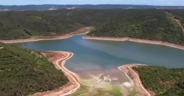İstanbul’un barajlarında kuraklık alarmı! A Haber drone ile havadan görüntüledi