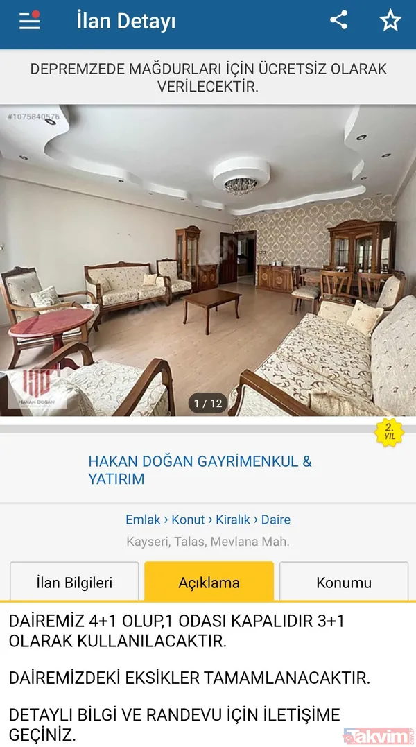 Helal be size! Kiralık evler depremzedeler için ücretsiz ilana dönüştü - 6