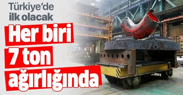 Türkiye’de bir ilk olacak! Her biri 7 ton ağırlığında