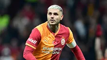 Galatasarayın yıldızı Mauro Icardi Trabzonspor maçında sahada