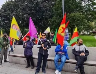 İsveç’te PKK yandaşları Pençe-Kılıç’ı protesto etti