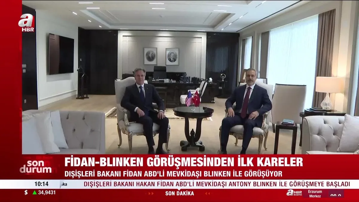 Fidan-Blinken görüşmesinden ilk kareler