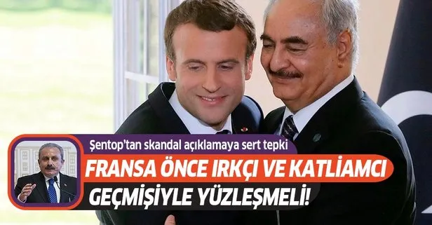 TBMM Başkanı Mustafa Şentop’tan Macron’a sert tepki: Fransa önce ırkçı ve katliamcı geçmişiyle yüzleşmeli