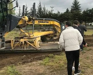 CHP’li belediye mezarlığın orta yerine yol yapmaya kalktı