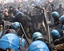 İtalya’da polis eylemcilere acımadı!