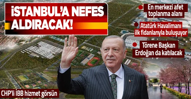 Bakan Murat Kurum duyurdu: Atatürk Havalimanı millet bahçesi ilk fidanlarıyla buluşuyor