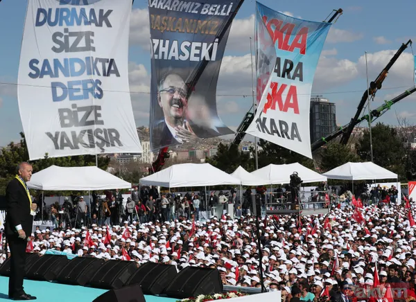 Cumhur İttifakı Ankara miting alanı saatler öncesinden doldu taştı - 13
