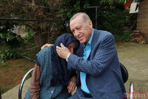 Vefalı lider! Başkan Erdoğan 85 yaşındaki eski komşusu Binnaz Baloğlu'nu ziyaret edip hayır duasını aldı - 28