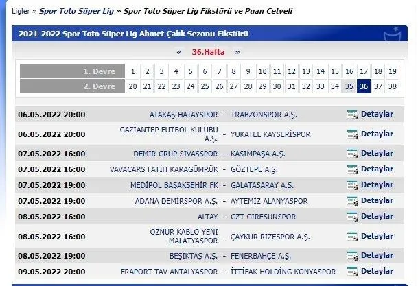 Beşiktaş-Fenerbahçe derbisi 8 Mayıs'ta oynanacak-1