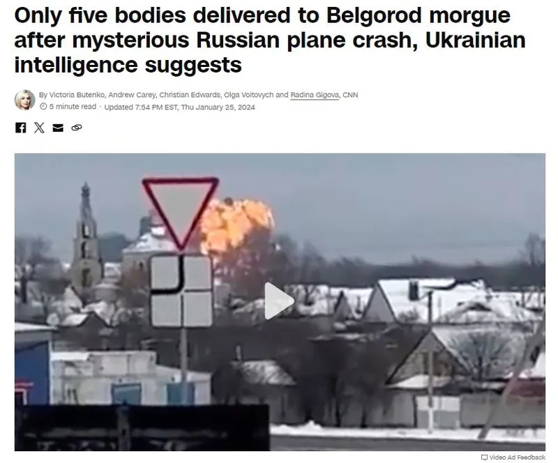 Belgorod’da düşen Rus uçağında esir mi vardı füze mi? Ukrayna’dan yeni iddia: Morga sadece 5 ceset götürüldü-1