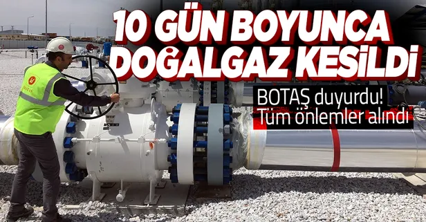 Son dakika: BOTAŞ'tan doğalgaz kısıtlaması açıklaması: 10 gün süreyle durduruldu