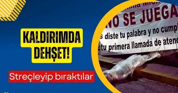 Meksika'da kartel dehşeti! Cesetleri streçleyip kaldırıma bıraktılar! Tehdit mesajı kan dondurdu