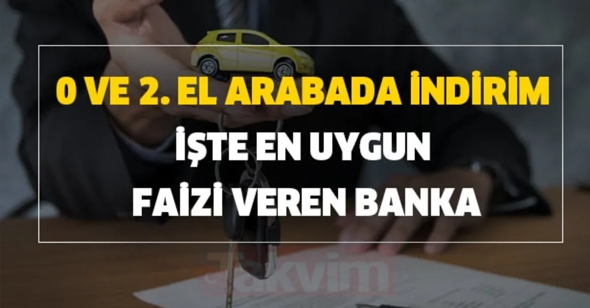 Faiz Oranlari Yukseliyor Sahibinden 0 Ve 2 El Arabada Indirim Iste En Uygun Faizi Veren Banka Ve Tasit Kredisi Hesaplamasi Takvim