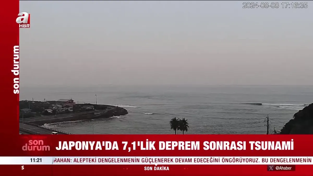 Japonya’da 7.1’lik deprem sonrası tsunami!