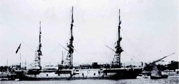 Ertuğrul gemisi, Japonya'da Yokohama Limanı'na ulaştı. Gemi, dönüşünde battı