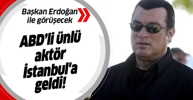 ABD’li aktör Steven Seagal İstanbul’a geldi! Başkan Erdoğan’la görüşecek