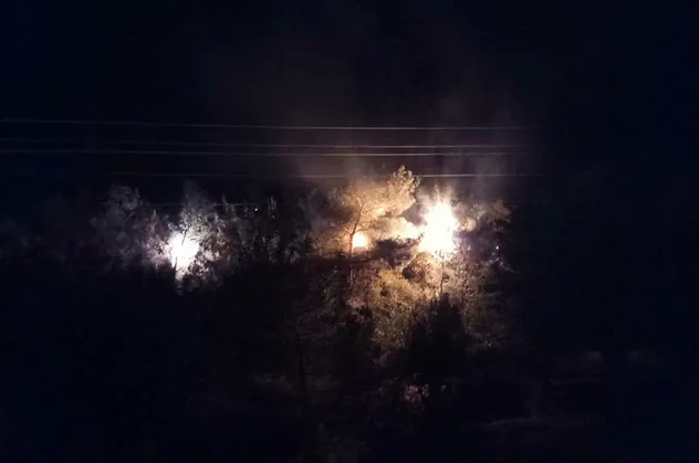 İzmir'de ormanlık alanda korkutan yangın