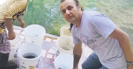 Balıklama atladı