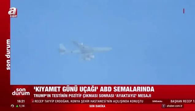 Donald Trump koronavirüse yakalandı, 'Kıyamet günü uçağı' ABD semalarında uçtu! Neler yapıyor neler