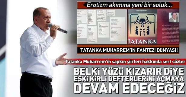 Erdoğan’dan İnce’nin erotik şiir kitabı hakkında sert sözler