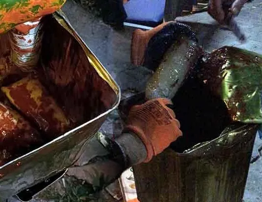 Hepsi bal tenekesinden çıktı! Tam 2 kilo...