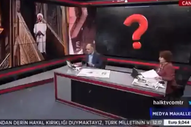 CHP yandaşı Halk TV'de yalan üstüne yalan! Emin Çapa ve Ayşenur Arslan, Ali Erbaş ve İslam'ı hedef aldı