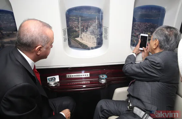 Başkan Erdoğan Malezya Başbakanı Muhammed'e İstanbul'u havadan tanıttı - 4