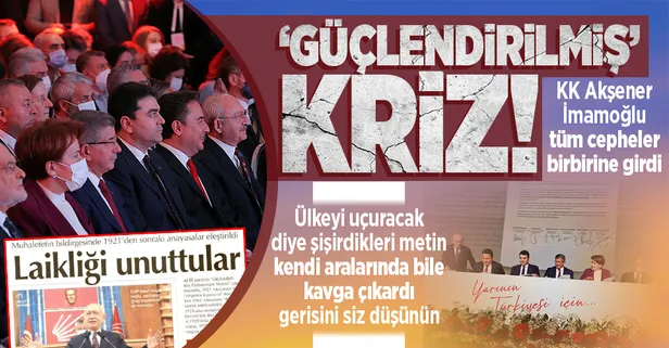 6'lı ittifak laikliği ve Atatürk'ü rafa kaldırdı İmamoğlu ve Akşener yandaşı medya veryansın etti! İttifakın "Güçlendirilmiş" krizi