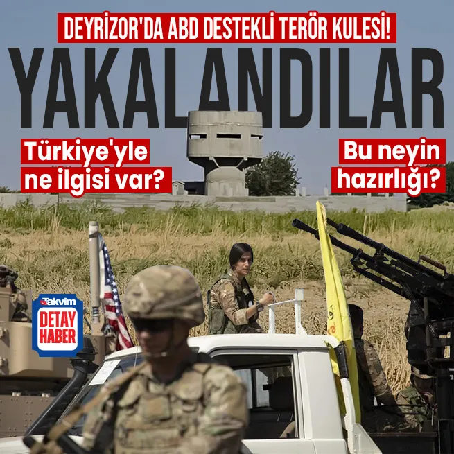 Bu neyin hazırlığı... Yakalandılar: ABD destekli terör örgütü PKK/YPG kulesi! Gasp ettikleri arazilere diktiler...
