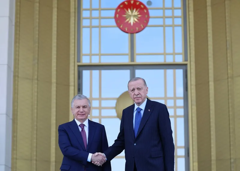 İmzalar atıldı! Başkan Erdoğan ve Özbekistan Cumhurbaşkanı Mirziyoyev ortak Filistin mesajı!-16