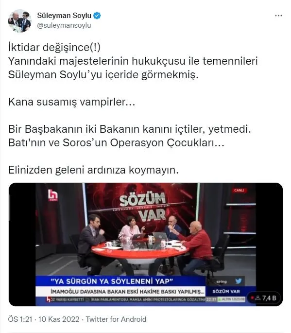 icisleri-bakani-suleyman-soyludan-sirin-payzinin-tehdidine-tepki-kana-susamis-vampirler-sorosun-operasyon-cocu-1668084316294.jpg İçişleri Bakanı Süleyman Soylu'dan Şirin Payzın'ın tehdidine tepki: Kana susamış vampirler! Soros'un operasyon çocukları-4
