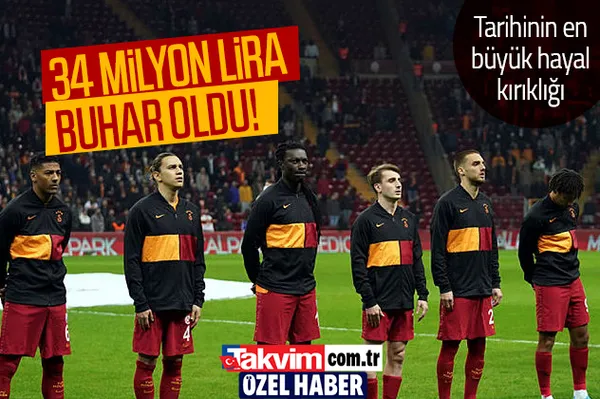 Son dakika Galatasaray haberleri... Galatasaray'da 34 milyon liralık prim buhar oldu-1