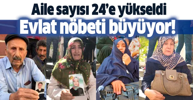 HDP önünde evlat nöbeti sürüyor: Aile sayısı 24'e yükseldi
