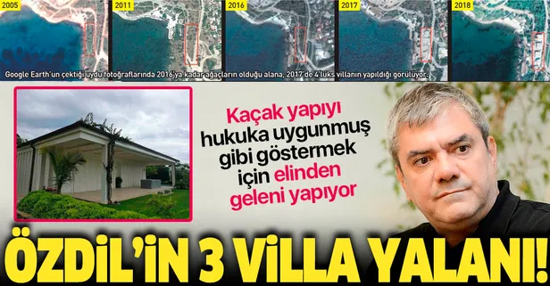 Yılmaz Özdil'in üç villa yalanı! Hukuka uygunmuş gibi göstermek için elinden geleni yapıyor...