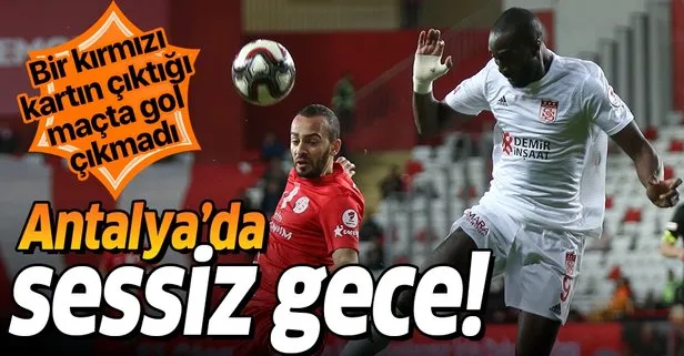 MAÇ SONUCU: Antalyaspor 0-0 Sivasspor ÖZET İZLE | Ziraat Türkiye Kupası çeyrek final maçı