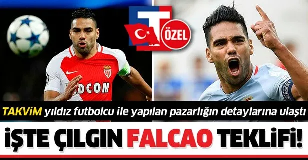 Galatasaray’ın Falcao ile yaptığı pazarlığın detaylarına Takvim ulaştı! İşte çılgın Falcao teklifi...