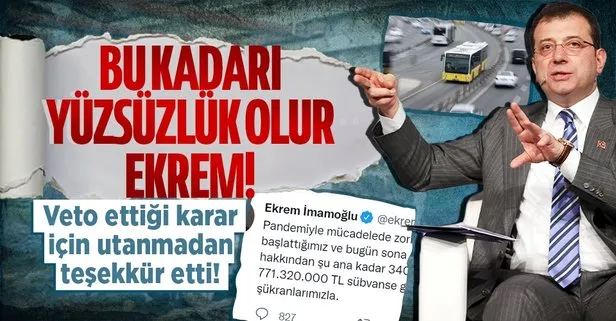İmamoğlu’ndan pes dedirten hareket