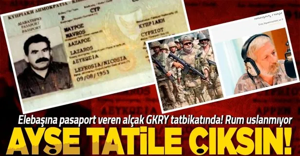 Terör örgütü PKK’nın elebaşı Abdullah Öcalan’ın sahte pasaport ismi Rum kesiminin ’skandal’ tatbikatında