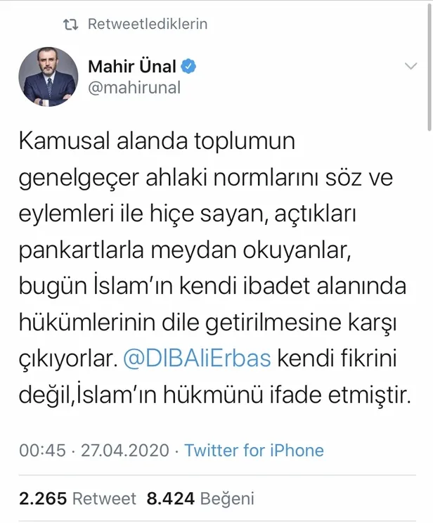 Adalet Bakanı Abdülhamit Gül'den Ali Erbaş üzerinden İslamiyet'e saldıranlara tepki-7