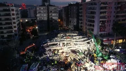 İzmir’de deprem çalışmaları havadan görüntülendi
