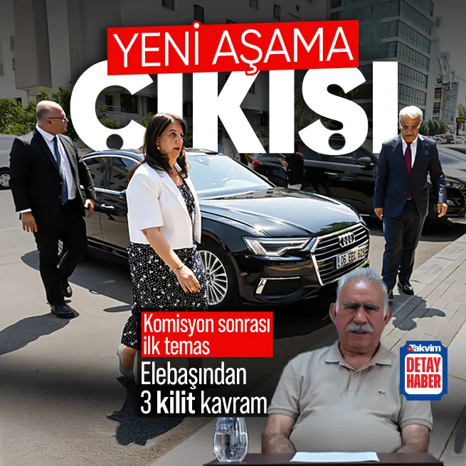 Komisyon sonrası ilk temas! DEM Parti heyeti İmralıya gitti... Elebaşı Öcalandan üç kilit kavram mesajı!