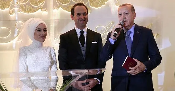 Başkan Erdoğan nikah şahidi oldu