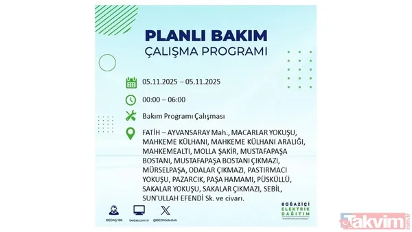 İstanbul'da yaşayanlar dikkat: Evinizde bir süre olmayacak! İlçe ilçe saat açıklandı - 19