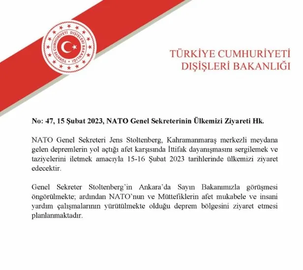 Son dakika: Asrın felaketi sonrası NATO'dan dayanışma ziyareti! Stoltenberg Türkiye'ye geliyor: Başkan Erdoğan ile görüşecek-5