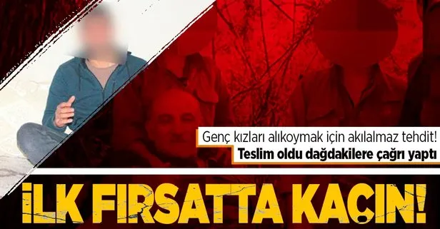 Teslim olup dağdaki PKK’lı teröristlere seslendi: Fırsatını bulan kaçsın