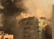 Canlı yayında katliam! İsrail savaş uçakları Associated Press ve Al-Jazeeranın ofisinin de olduğu binayı yerle bir etti